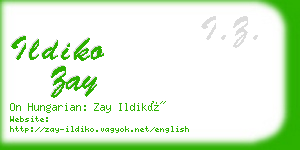 ildiko zay business card